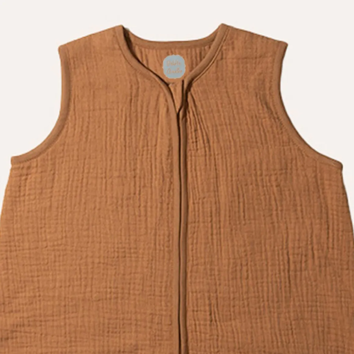 MOUWLOZE MOUSSELINE BABY SLAAPZAK | CARAMEL | 70 CM | 3-6 MAANDEN
