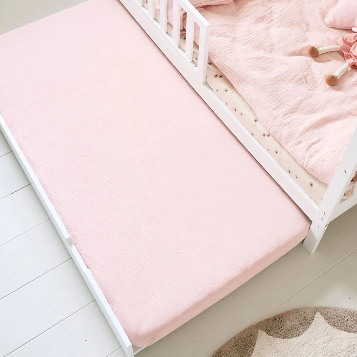 ONDERSCHUIFBED VOOR BEDHUISJE u00abMAISONu00bb (80 X 160 CM ) | WIT