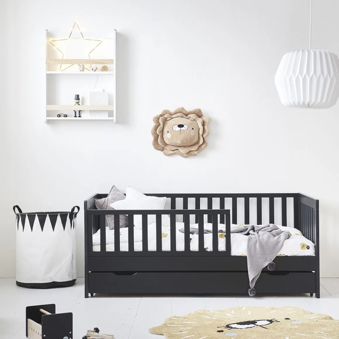Onderschuiflade voor peuterbed en meegroeibed 140x70 | Zwart