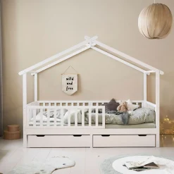 ONDERSCHUIFLADES VOOR BEDHUISJE u00abMAISONu00bb (200 X 90 CM) | WIT