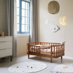 OVAAL PEUTERBED u00abCOCOONu00bb | 70 X 140 CM | WALNOOT