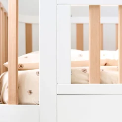 PEUTER HOESLAKEN 70 X 140 CM u00abPANSYu00bb | BEIGE-ROZE