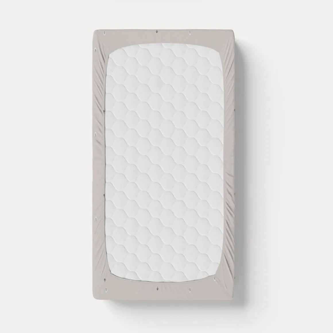 Premium laken voor matras u00abForu00eatu00bb 80x160cm GOTS | Licht grijs