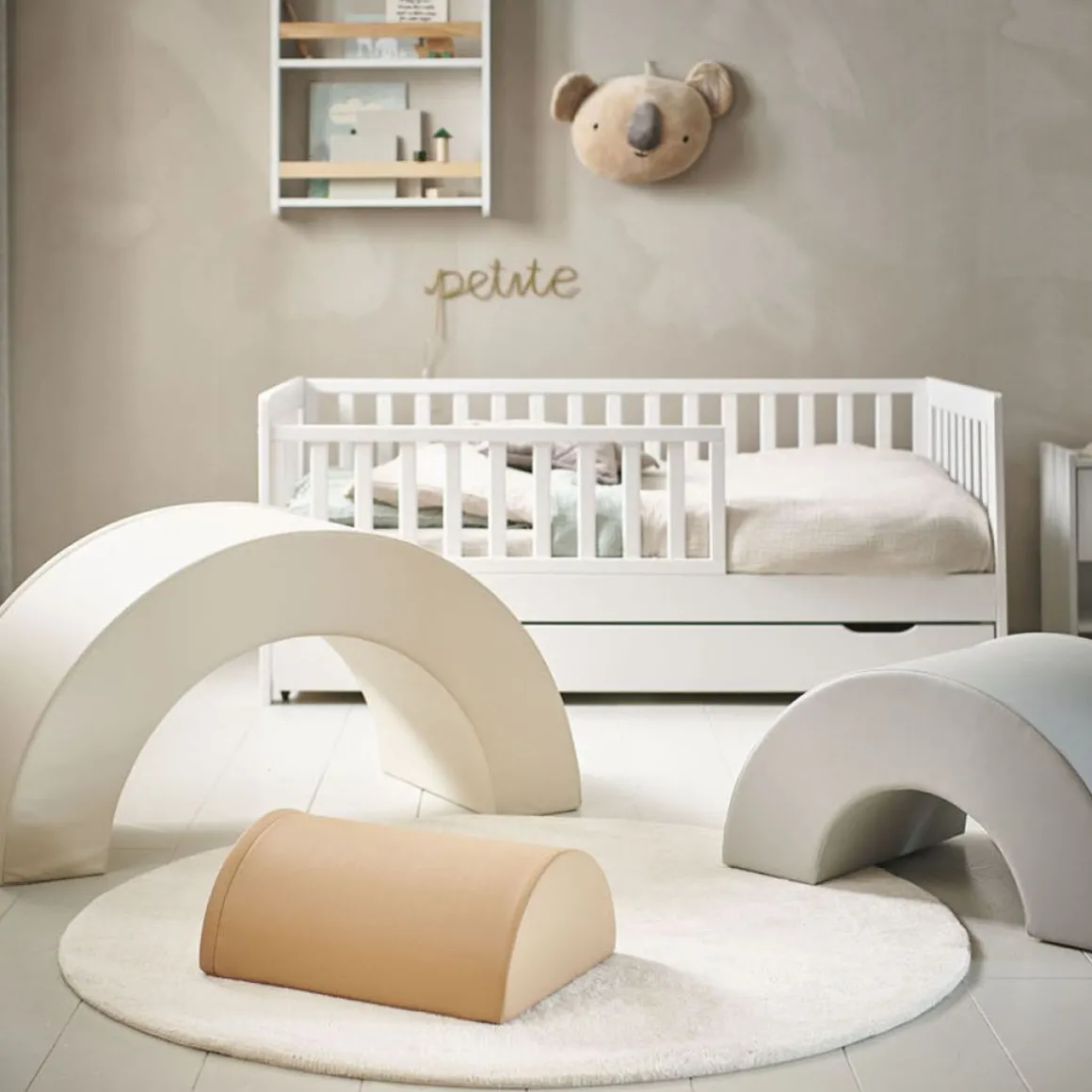 REGENBOOG FOAM BLOKKEN u00abARC EN CIELu00bb | 3-DELIG | PASTEL