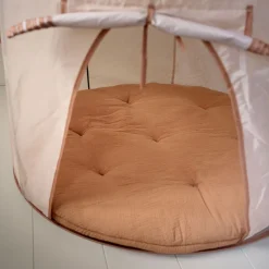 ROND SPEELKLEED u00d8100 CM | MOUSSELINE KATOEN | ROZE