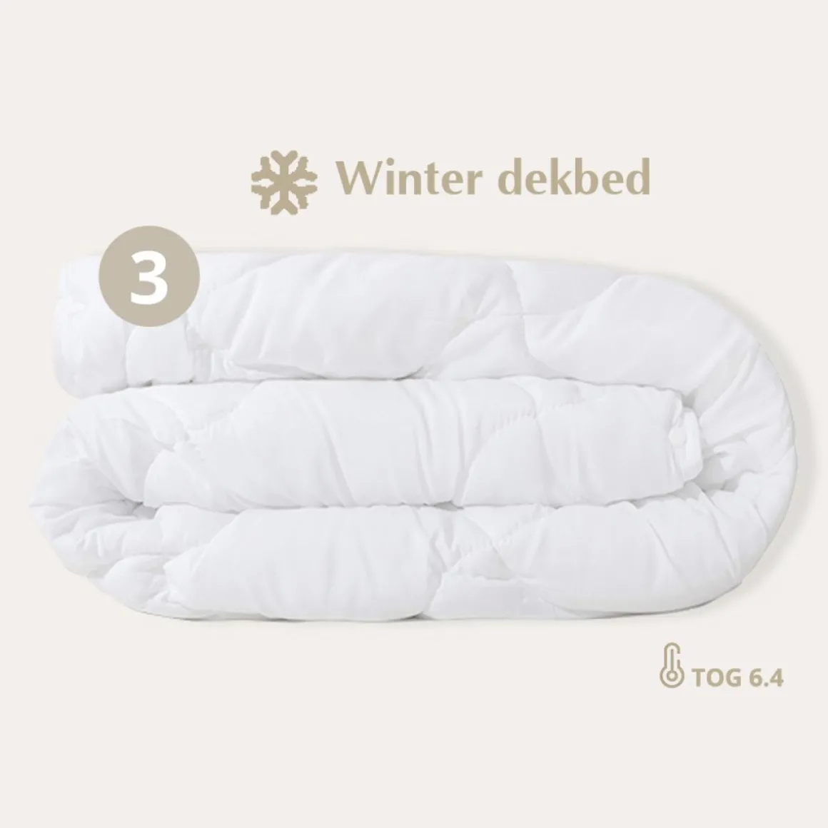 4-SEIZOENEN PEUTERDEKBED MET KUSSEN ANTI-ALLERGISCH | 120 x 150 CM