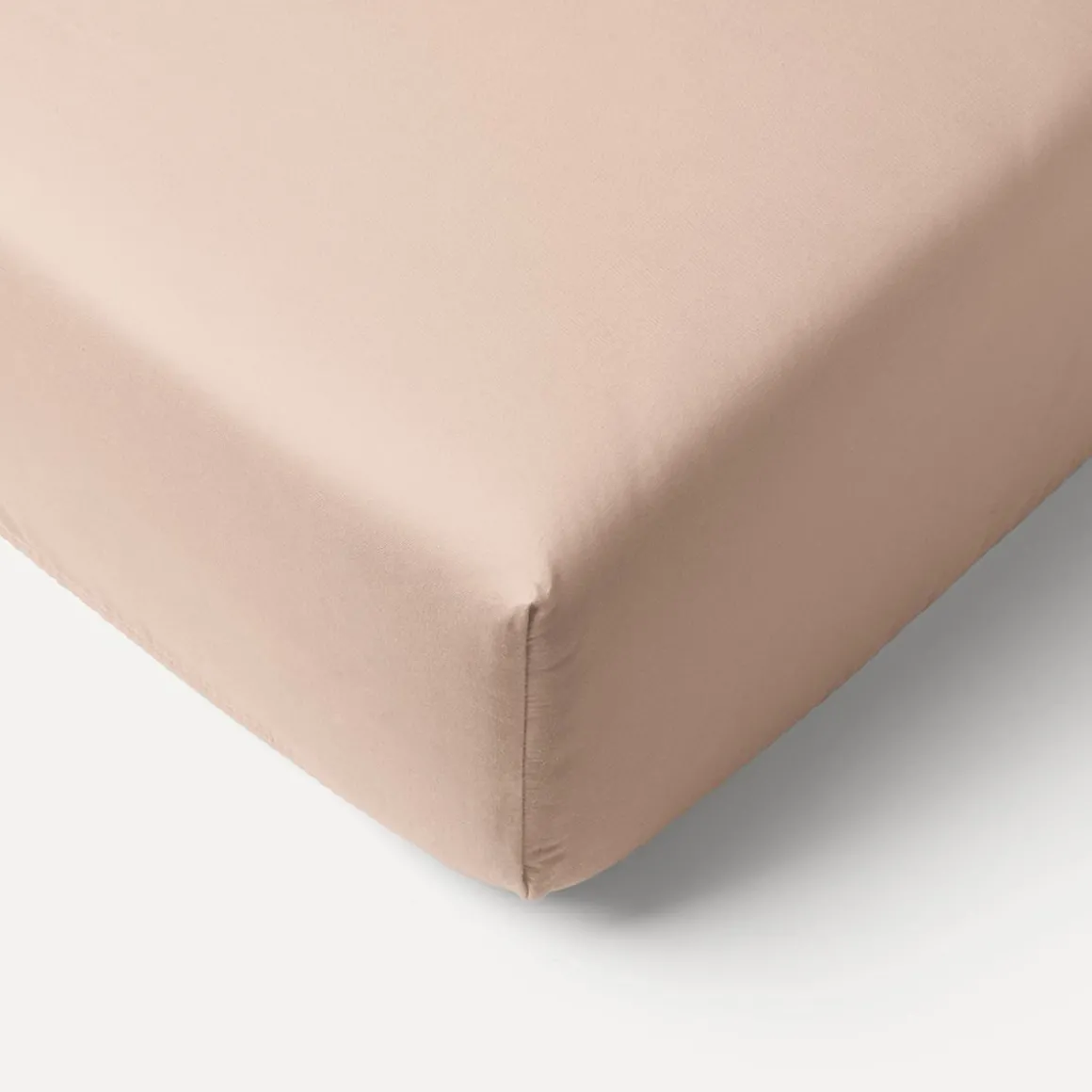 SET VAN 2 BIOLOGISCH KATOENEN JERSEY HOESLAKENS 40/45 X 90 CM | OUD ROZE EN IVOOR