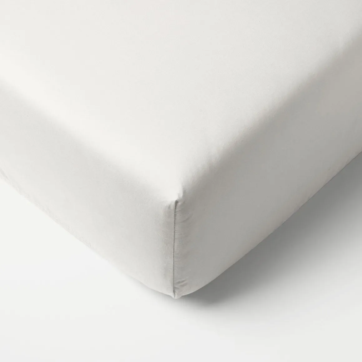 Set van 2 Jersey hoeslakens 40/45x90 cm | Wit