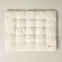 Speelmatras baby biologisch katoen Biscuit | 110x85cm | Beige