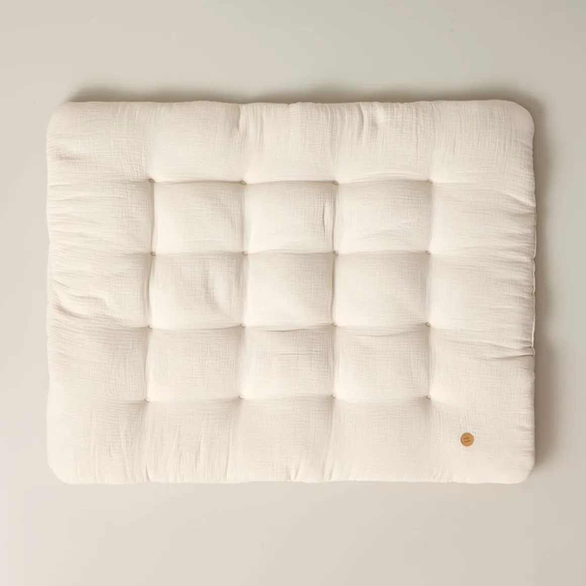 Speelmatras baby biologisch katoen Biscuit | 110x85cm | Beige
