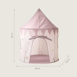 Speeltent Lara | licht en donker roze | 135 cm hoog
