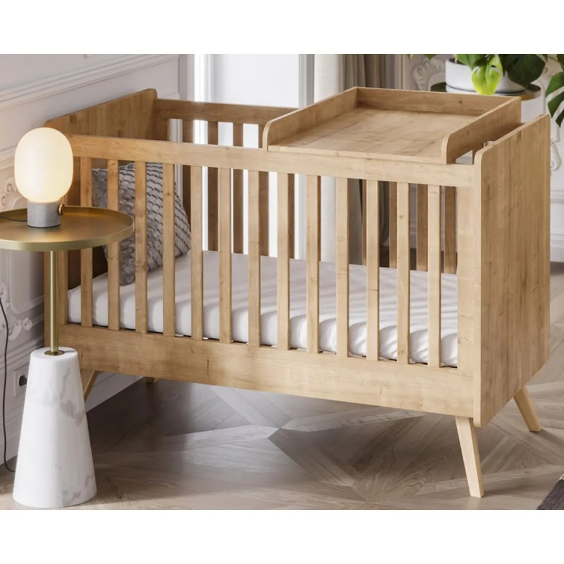 Verschoontafel voor babybed | hout