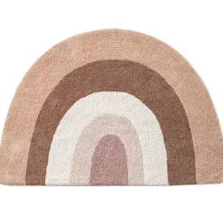 Vloerkleed kinderkamer wasbaar Regenboog 78x110 cm | Roze