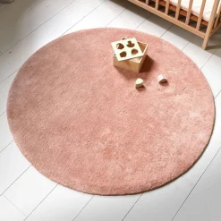 WASBAAR KINDERVLOERKLEED | ROND u00d8110 CM | TERRACOTTA