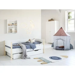 Wasbaar kindervloerkleed 85x110 cm | Raket | Multi
