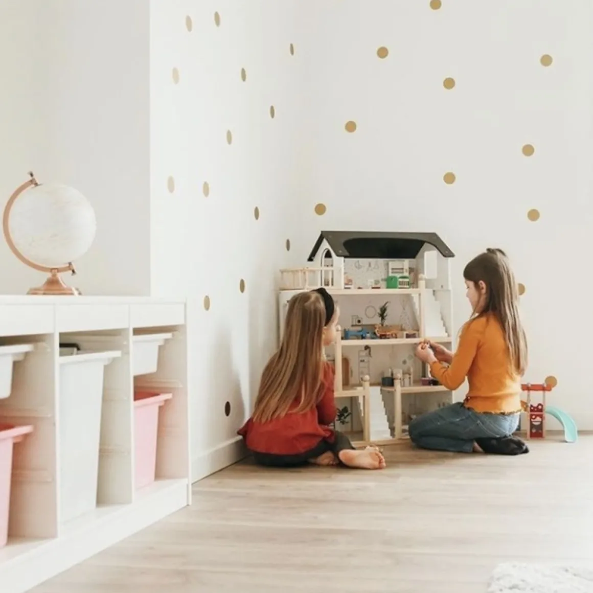 XL Houten poppenhuis incl. 19-delige meubelset | u00abLa maison d'Amu00e9lieu00bb